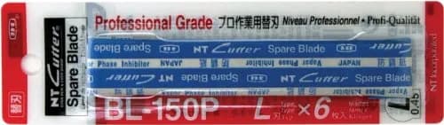NT Cutter 18mm Heavy-Duty Snap-Off Blades | High-Quality Carbon Steel, 6-Pack (58°) thumbnail 2