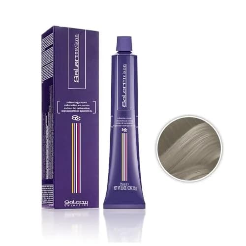 Salermvison Colouring Cream #10.1 Platinum Ash Blonde 75ml | Permanent Hair Dye with Natural Oils thumbnail 2