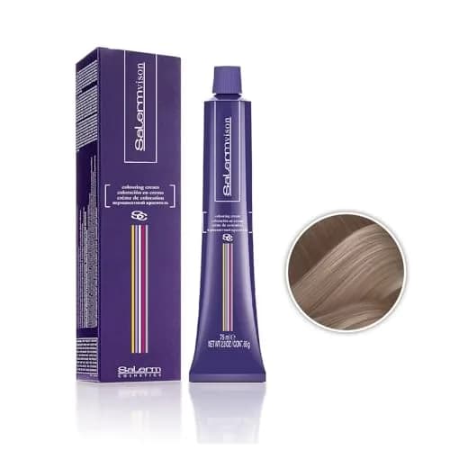 Salermvison Hair Coloring Cream #7.13 Iridescent Blonde 2.3 Ounce | Long-lasting, vibrant blonde with grey coverage thumbnail 2