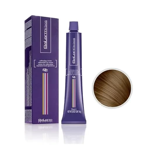 Salermvison Hair Coloring Cream #7.00 RUBIO 2.3 Oz | Permanent Hair Color with Natural Oils thumbnail 2