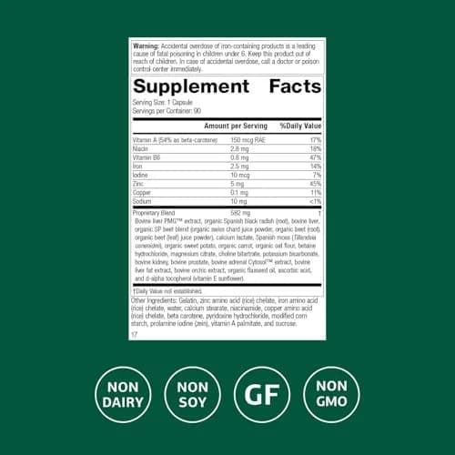 Standard Process Livaplex Liver Health Support Supplement 90 Capsules | Supports Digestion & Elimination thumbnail 2