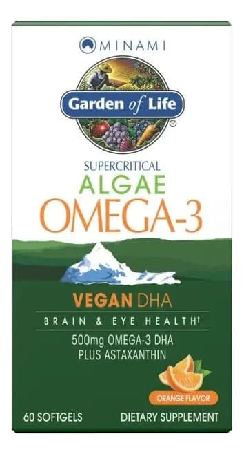 Garden of Life Minami Algae Omega 3 Vegan DHA, Orange, 60 Mini Softgels | Brain & Eye Health Support thumbnail 4