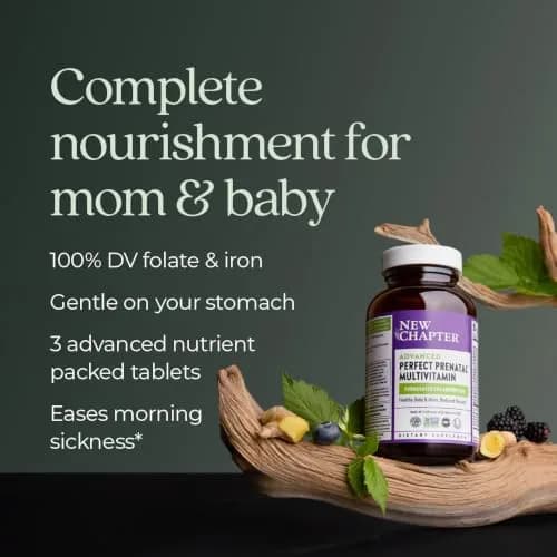 New Chapter Advanced Perfect Prenatal Vitamins 270 ct | Organic, Non-GMO, Support Baby & Mom thumbnail 5