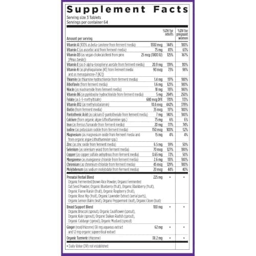 New Chapter Advanced Perfect Prenatal Vitamins 270 ct | Organic, Non-GMO, Support Baby & Mom thumbnail 7