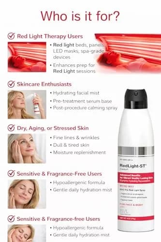 RedLight-ST Micro Mist EVO Pre Therapy Spray 178 ml (6.03 Fl Oz) | Skin Prep for Red Light Therapy thumbnail 7