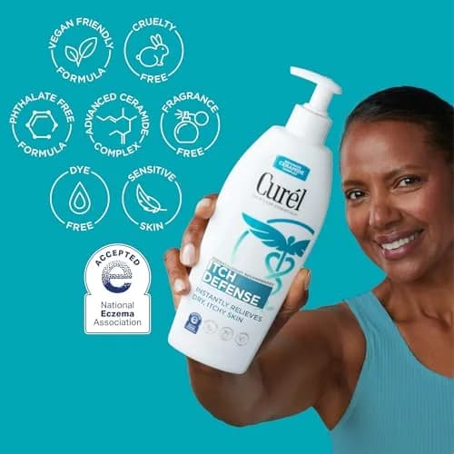 Curel Itch Defense Calming Body Lotion 385ml (13 Fl Oz) | National Eczema Association Seal Accepted thumbnail 3