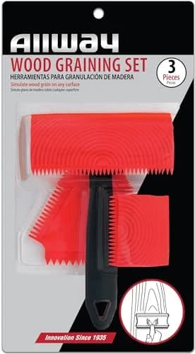 ALLWAY GT3 3-Piece Wood Graining Set | Create Realistic Wood Patterns on Any Flat Surface thumbnail 2