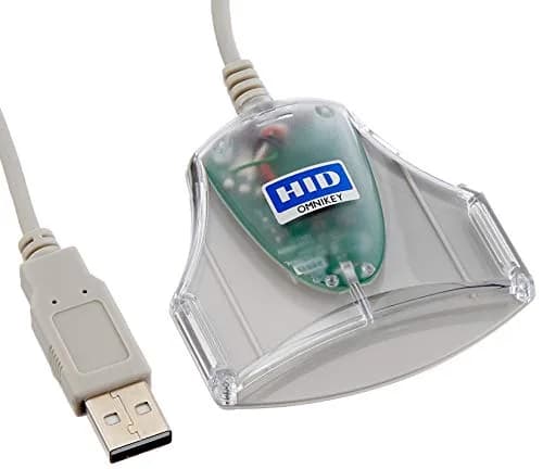 HID Global OMNIKEY 3021 USB Smart Card Reader Transparent | USB 2.0 Interface thumbnail 1