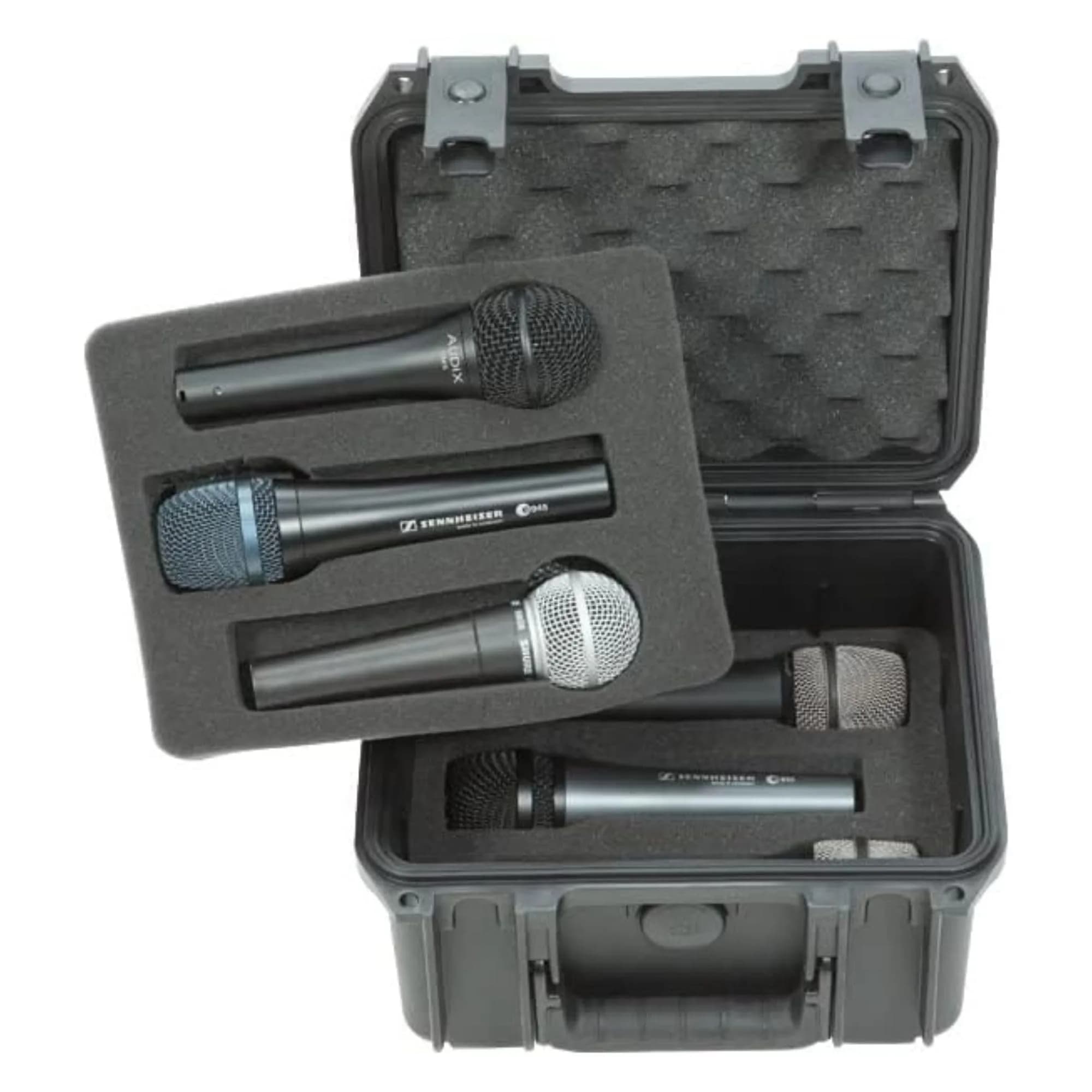 SKB 3I-0907-MC6 Injection-Molded Waterproof Mic Case for Six Microphones - Black | 2.3 kg (3.5 lb) Case - main product image