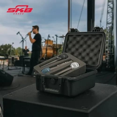 SKB 3I-0907-MC6 Injection-Molded Waterproof Mic Case for Six Microphones - Black | 2.3 kg (3.5 lb) Case thumbnail 4