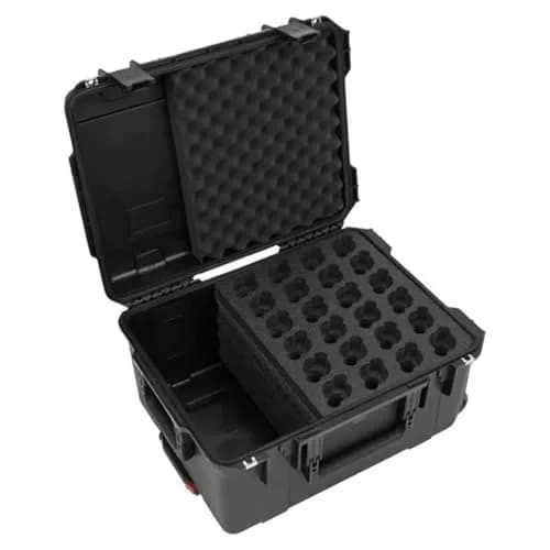 SKB Injection Molded Case w/Foam for 24 Mics | Waterproof, Heavy-Duty, Portable thumbnail 1