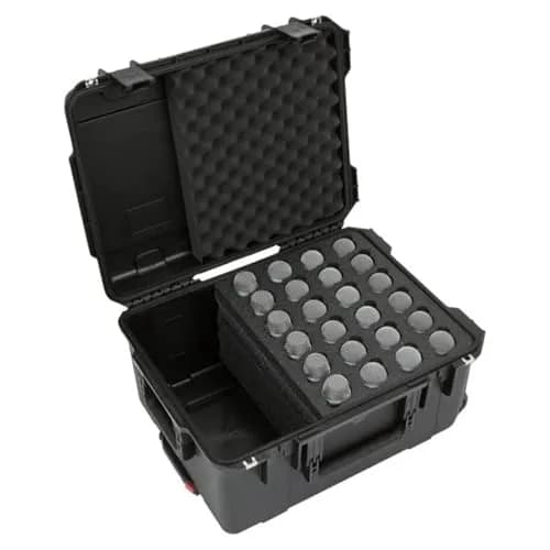 SKB Injection Molded Case w/Foam for 24 Mics | Waterproof, Heavy-Duty, Portable thumbnail 4