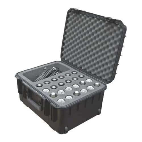 SKB Injection Molded Case w/Foam for 24 Mics | Waterproof, Heavy-Duty, Portable thumbnail 6