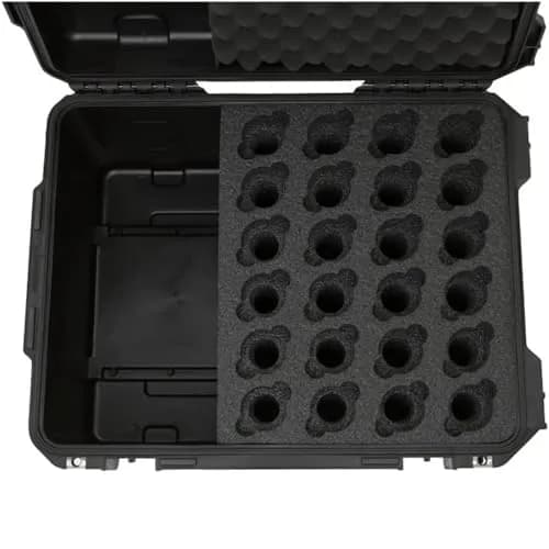 SKB Injection Molded Case w/Foam for 24 Mics | Waterproof, Heavy-Duty, Portable thumbnail 9