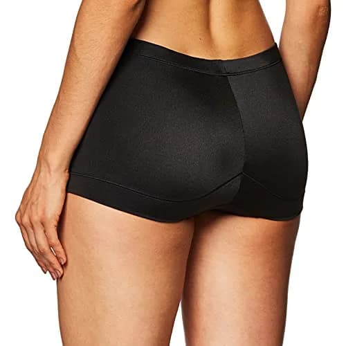 Maidenform Dream Microfiber Boyshorts Panties, Black, XL | Silky Soft, Full Coverage, Stretch Fit thumbnail 3