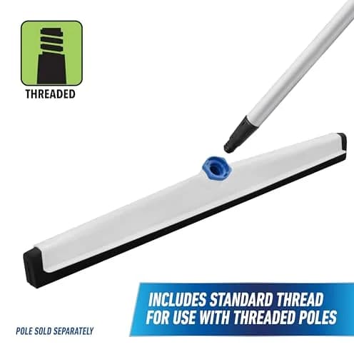 Unger AquaFlex 22" Floor Squeegee with Splash Guard | Acid-Resistant, Lightweight & Flexible for Demanding Cleaning Tasks thumbnail 6