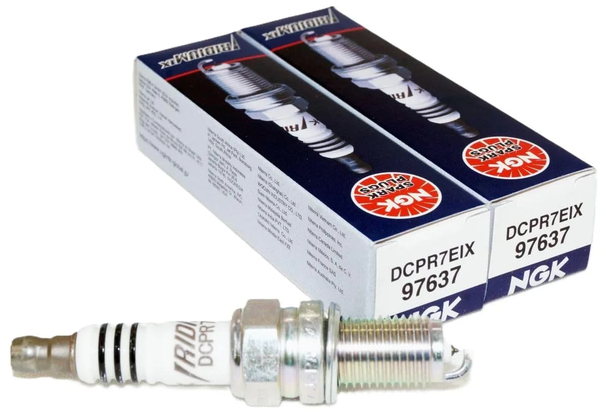 NGK Iridium IX DCPR7EIX Spark Plugs Pair | Ultra-small Electrode, Anti-corrosion, Pre-gapped — Pair"