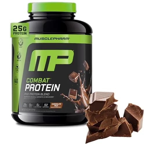 MusclePharm Combat Protein Powder, 4.2 lb | 25g Protein, Gluten Free, Chocolate Milk Flavor — Chocolate Milk