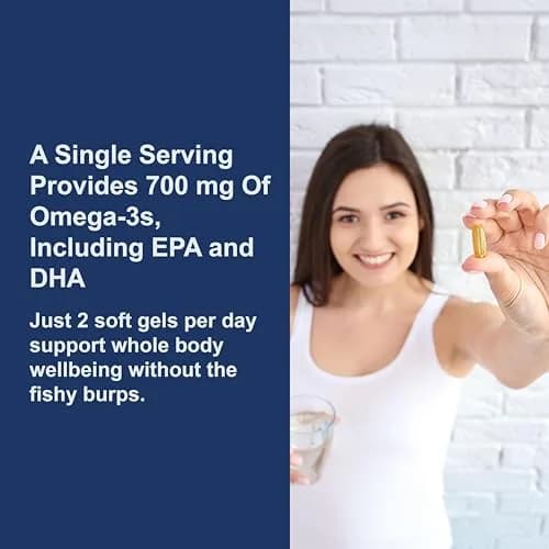 Carlson Fish Oil 700 mg Omega-3 Lemon | Heart, Brain & Joint Support (70-120 chars) thumbnail 4