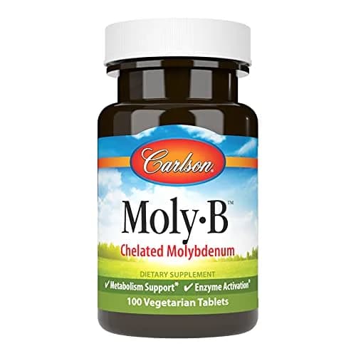 Carlson Moly-B, Metabolism Support, 100 Vegetarian Tablets | Supports Fat & Carbohydrate Metabolism thumbnail 1