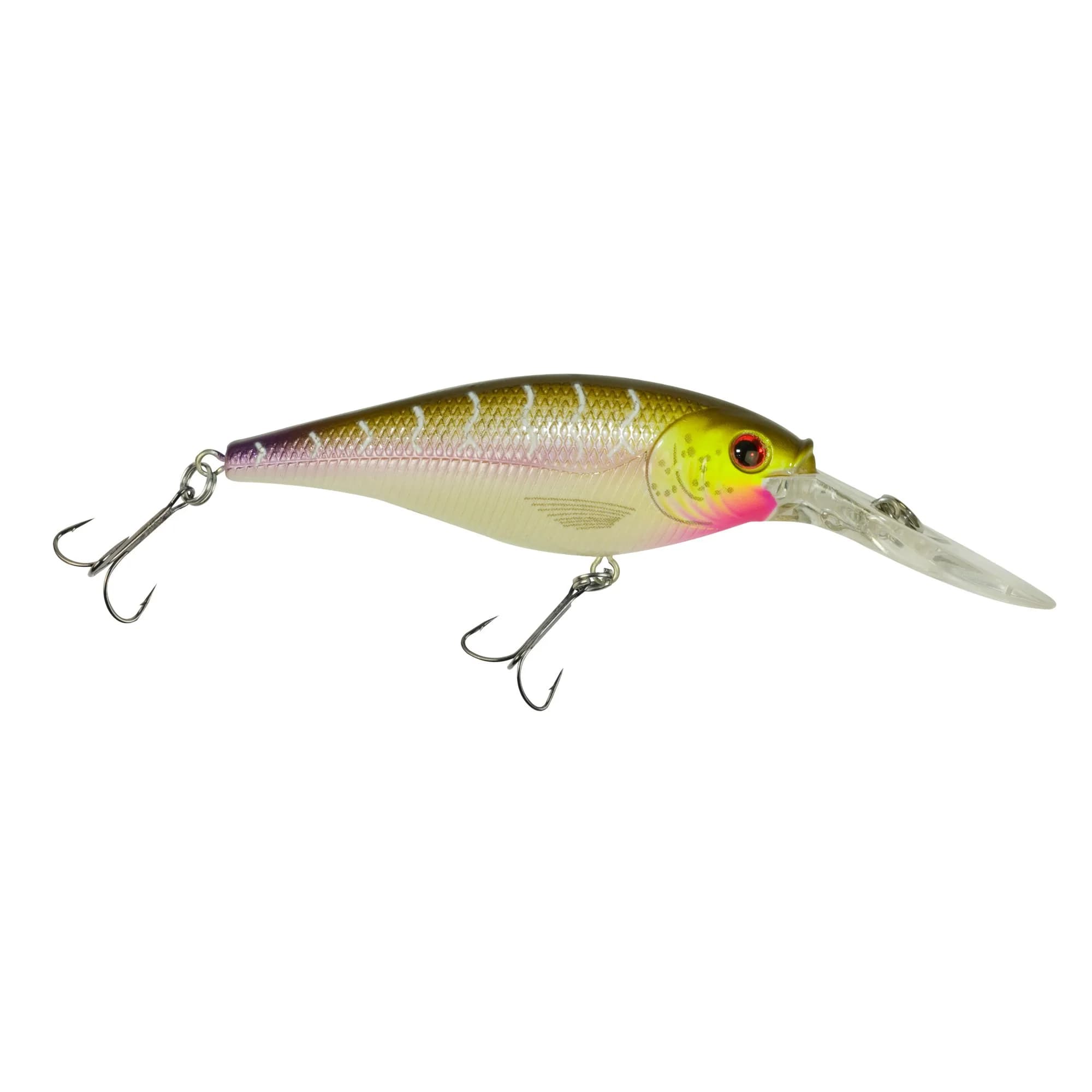 Berkley Flicker Shad Fishing Lure, Purple Tiger, 3/16 oz (5cm) | Imitates Real Shad, Equipped with Fusion19 Hook
