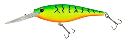 Berkley Flicker Shad Fishing Lure, Firetiger, 5/16 oz (8.8 g), 2 3/4in (7cm) | Realistic Crankbait with Fusion19 Hook thumbnail 1