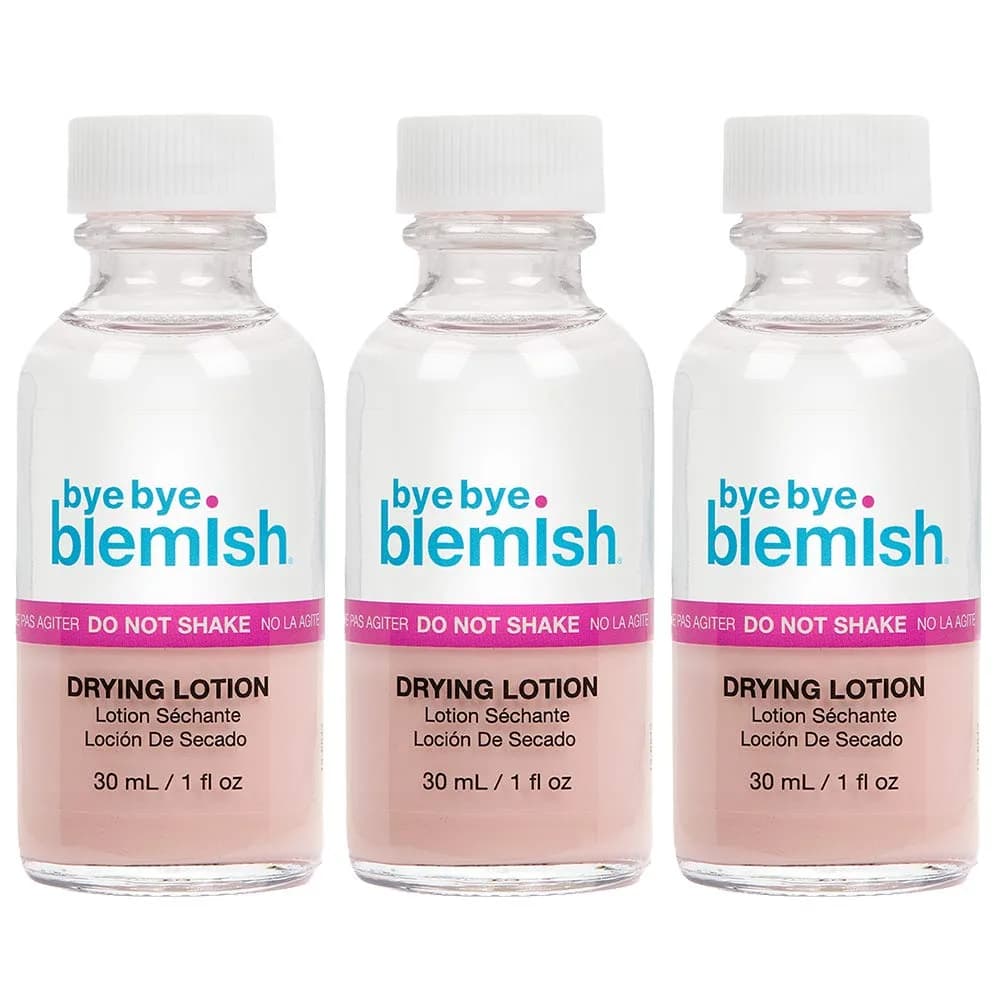 Bye Bye Blemish Acne Drying Lotion 1oz | Overnight Pimple Treatment for All Skin Types — Original (Pink) / 1 Fl Oz