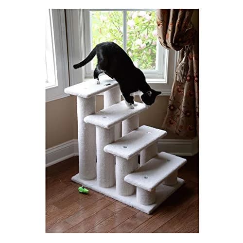 Armarkat Pet Steps, 4-steps, B4001, Ivory | Safe, Stylish Cat Ladder for Small Dogs thumbnail 6