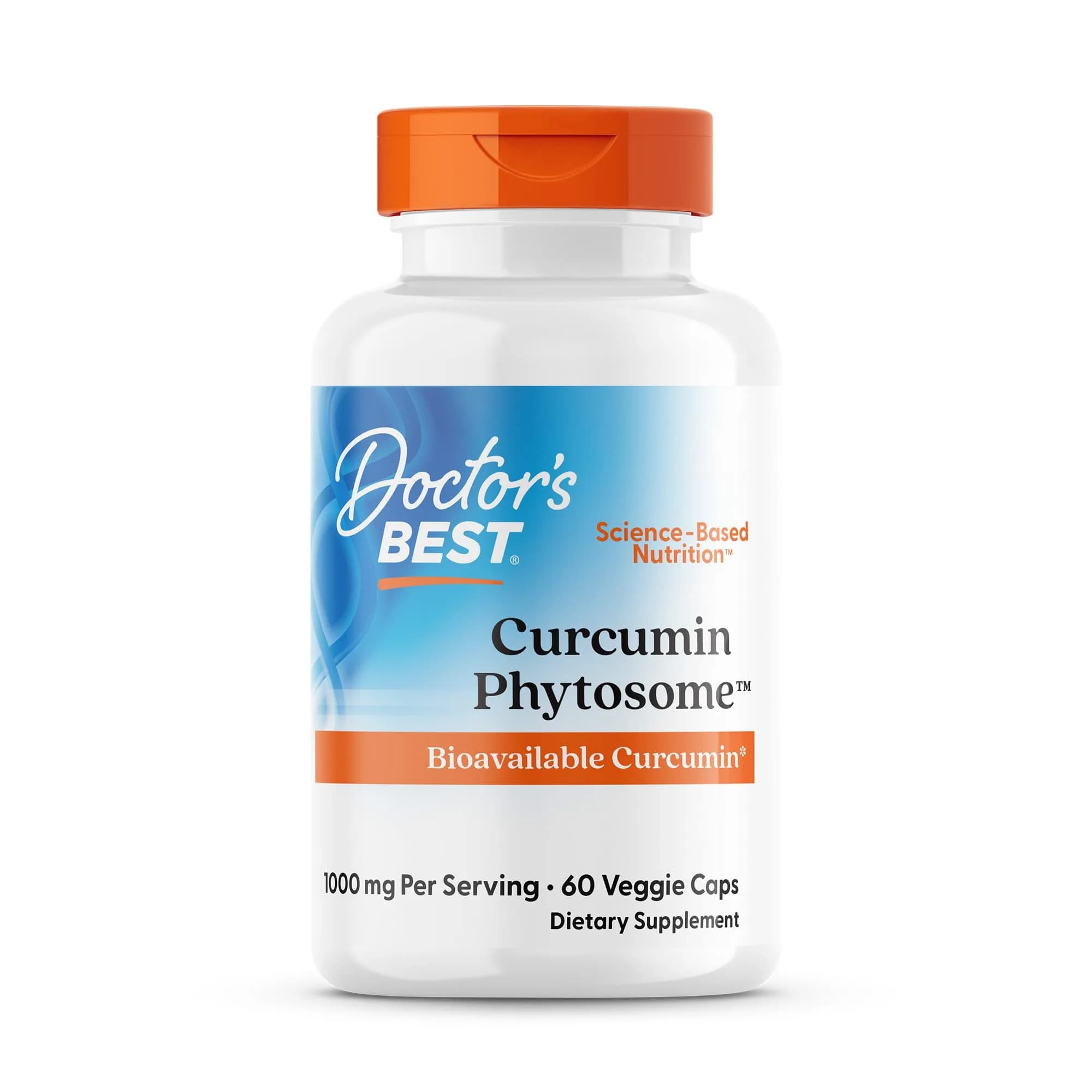 Doctor's BEST Curcumin Phytosome Supplement 1000 mg (60 Veg Caps) | Joint Health Support with Enhanced Bioavailability - main product image