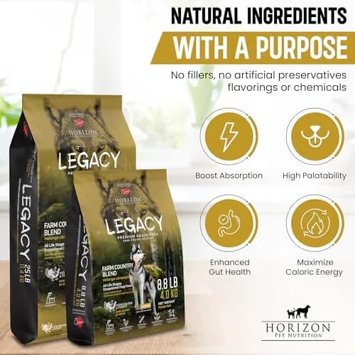 LEGACY High Protein Dog Food — Real Chicken & Turkey First Ingredient, Added Colostrum, Grain-Free, 25 lb | Supports Immunity & Digestion thumbnail 5