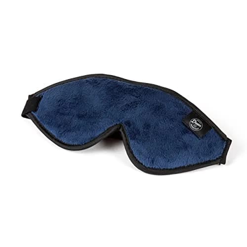 Dream Essentials Escape 3D Sleep Mask, Earplugs & Pouch | Contoured Light Block, Memory Foam, Navy Blue thumbnail 6