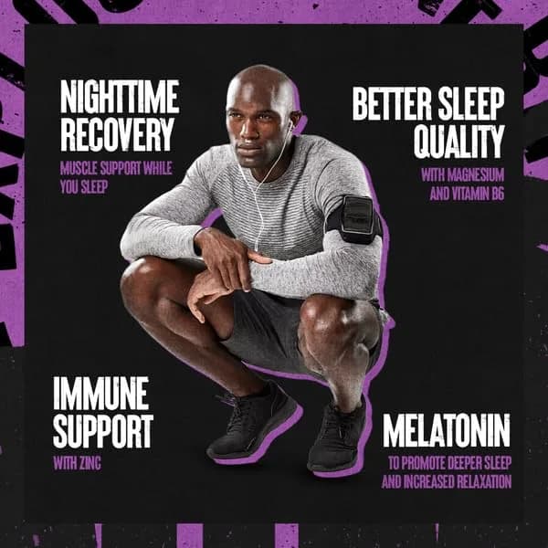 Animal PM Sleep Aid for Adults 30 Count | Non-Habit Forming Relaxation with Melatonin, L-Theanine, Zinc, Magnesium, GABA - view 2