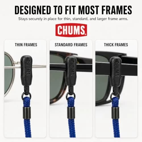 Chums Lens Leash Eyewear Retainer & Glasses Lanyard (Red) | Durable Polyester Cord for All Outdoor Activities thumbnail 3