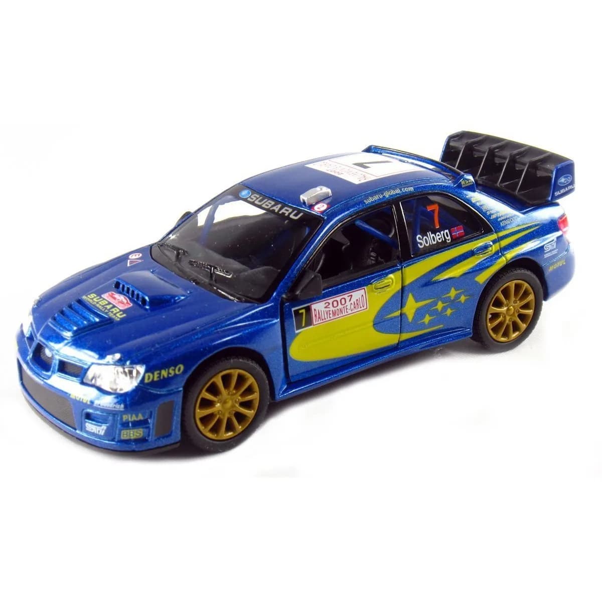 KiNSMART Subaru Impreza WRC Racing Edition 5 Inch 1:36 Scale Die Cast Metal Model Toy Race Car | Rally Replica