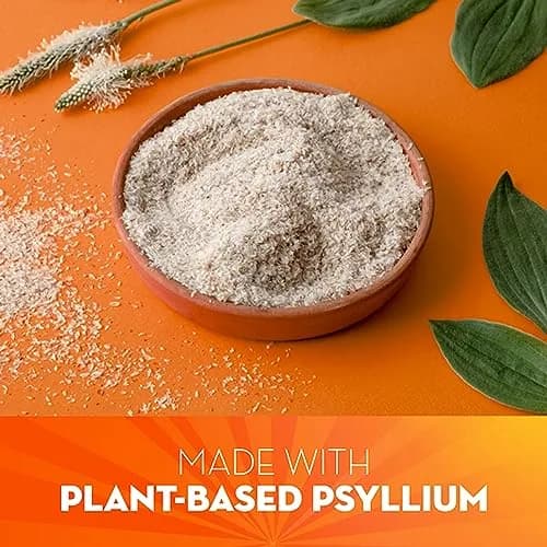 Metamucil Sugar-Free Orange Psyllium Husk Fiber Powder 180 Servings (180 tsp) | Supports Digestive Health & Heart Health thumbnail 6