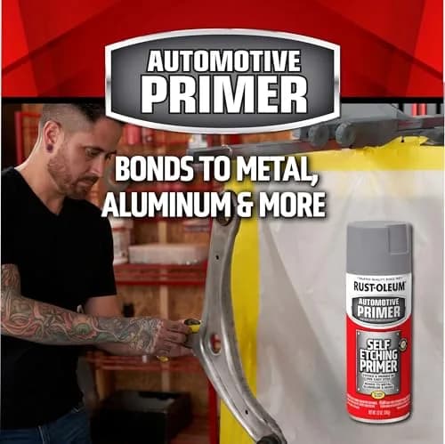 Rust-Oleum Automotive Self Etching Primer Spray 340ml (12 oz) | Etches & Primes Bare Metal Surfaces thumbnail 4