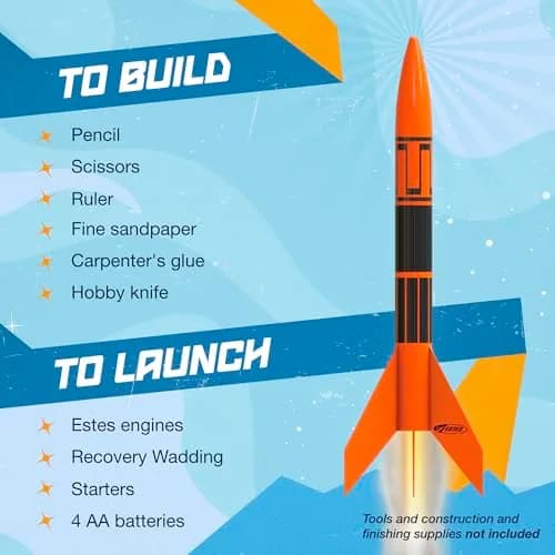 Estes Alpha III Rocket-Building Kit | Beginner Model for Ages 10+ with Launch Pad & Controller thumbnail 4