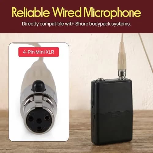 PYLE-PRO PMEMS10 Wired Headset Condenser Microphone | 20Hz-20KHz Frequency Response, 60g (2.1 oz) thumbnail 5