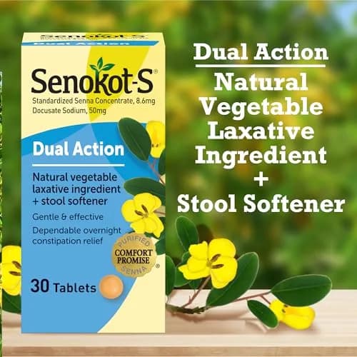 Senokot Stool Softener 30 Tablets | Gentle Overnight Relief for Occasional Constipation thumbnail 5
