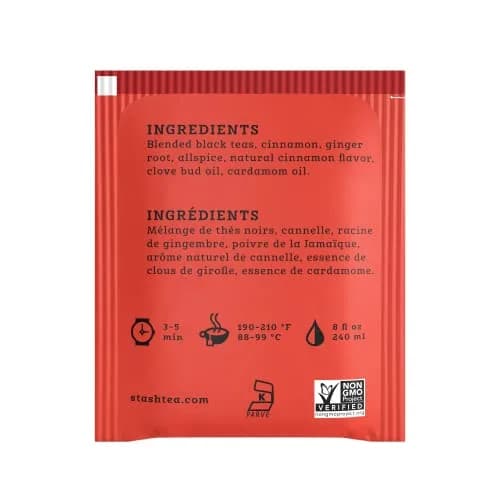 Stash Black Tea Chai Spice 180 Tea Bags | Premium Imported Blend with Warm Spices thumbnail 3