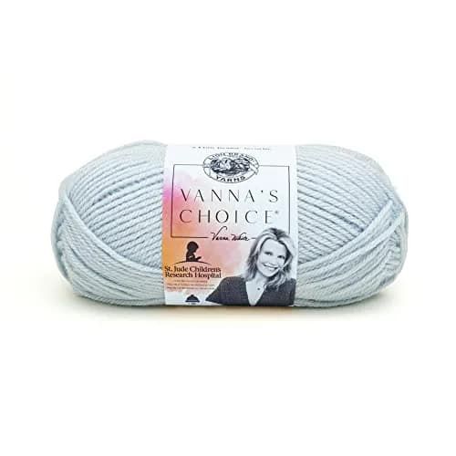 Lion Brand Yarn Vanna's Choice Yarn Silver Blue 100 g (3.5 oz) | Premium Acrylic Crochet Yarn thumbnail 1