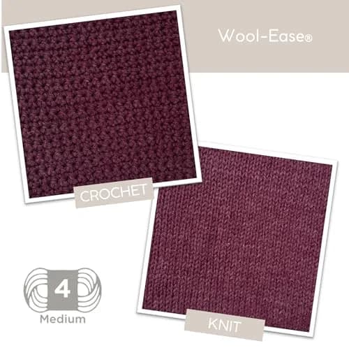 Lion Brand Yarn Wool-Ease Yarn Forest Green Heather 3oz (85g) | Worsted Weight for Knitting & Crochet thumbnail 5