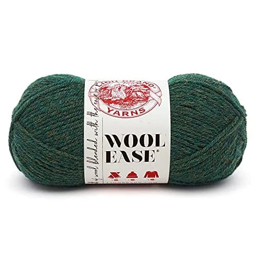 Lion Brand Yarn Wool-Ease Yarn Forest Green Heather 3oz (85g) | Worsted Weight for Knitting & Crochet thumbnail 1