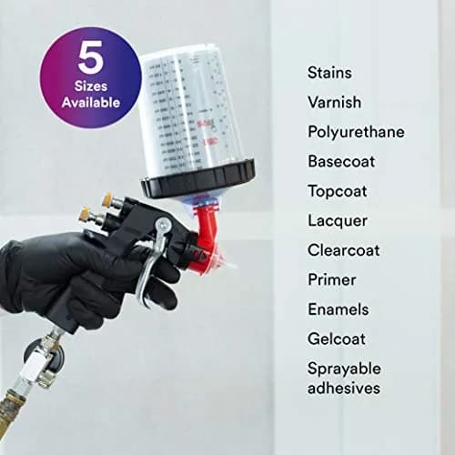3M PPS Original Series Paint Spray Gun Cup Lids and Liners Kit, 16028 | Micro, 200-Micron Filter, 50 Lids & Liners thumbnail 4