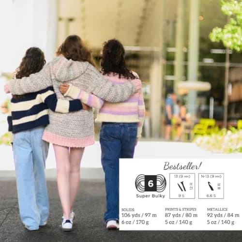 Lion Brand Yarn Wool-Ease Thick & Quick Yarn, Barley | Super Bulky Acrylic-Wool Blend for Warm Projects thumbnail 4