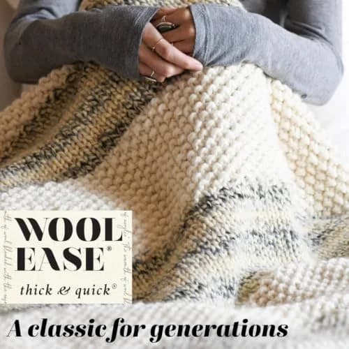 Lion Brand Yarn Wool-Ease Thick & Quick Yarn, Barley | Super Bulky Acrylic-Wool Blend for Warm Projects thumbnail 3