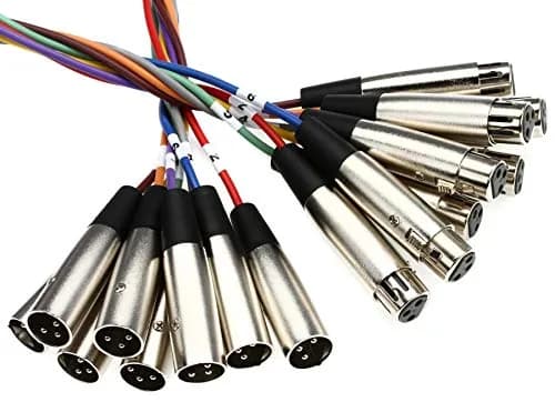 Hosa XLR-802 8-Channel XLR Snake 2 Meter | Connects Mixing Consoles & Outboard Gear thumbnail 1