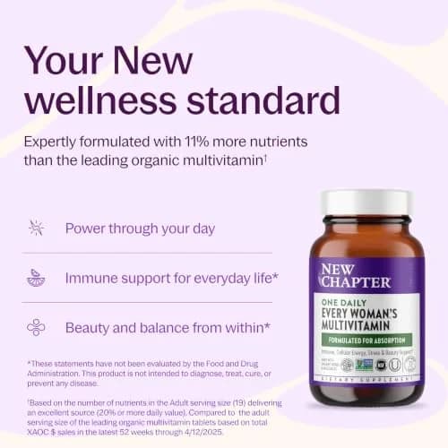 New Chapter Every Woman's One Daily Multivitamin, 72 Tablets | Whole-Food Fermented Nutrients for Women's Wellness thumbnail 2