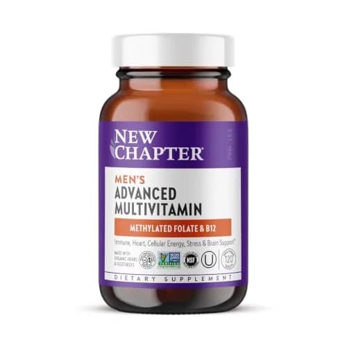 New Chapter Men's Advanced Multivitamin 120 Count | Supports Bone, Heart & Prostate Health thumbnail 1