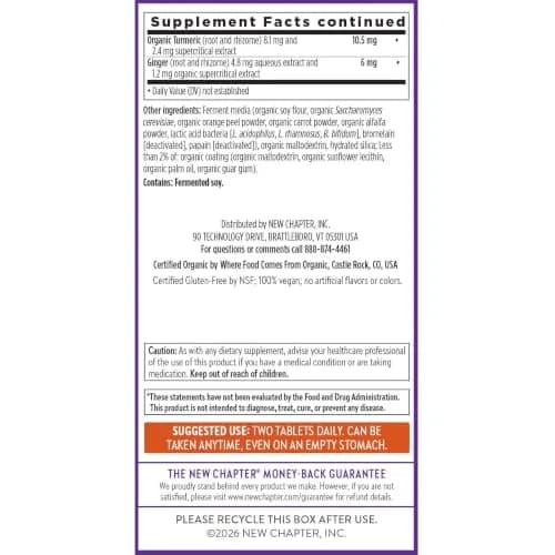 New Chapter Men's Advanced Multivitamin 120 Count | Supports Bone, Heart & Prostate Health thumbnail 8